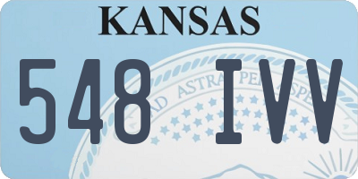 KS license plate 548IVV