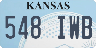 KS license plate 548IWB