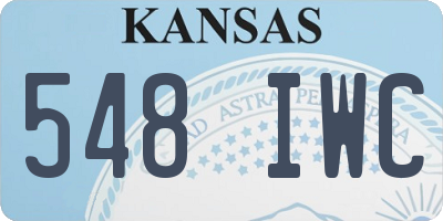 KS license plate 548IWC