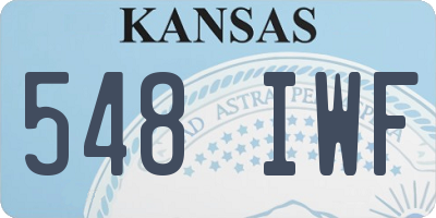 KS license plate 548IWF