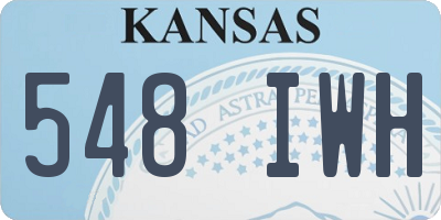 KS license plate 548IWH