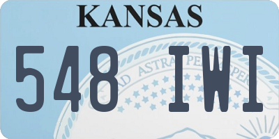 KS license plate 548IWI