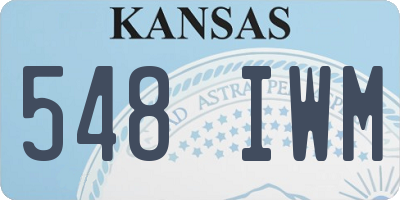 KS license plate 548IWM
