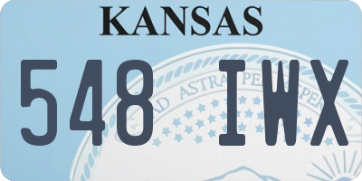 KS license plate 548IWX