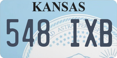 KS license plate 548IXB