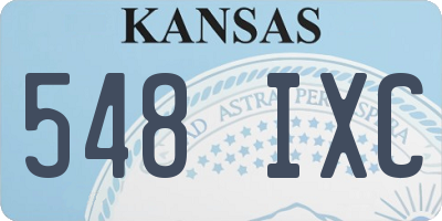 KS license plate 548IXC