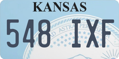 KS license plate 548IXF