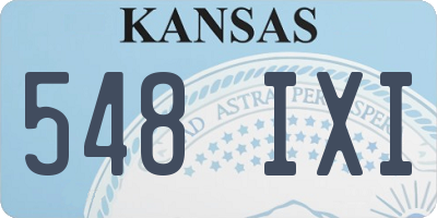 KS license plate 548IXI