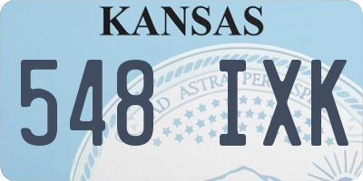 KS license plate 548IXK