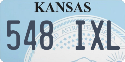 KS license plate 548IXL