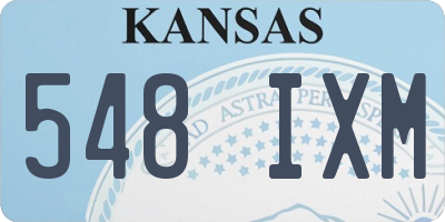 KS license plate 548IXM