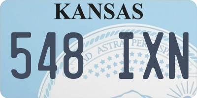 KS license plate 548IXN