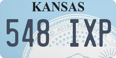 KS license plate 548IXP