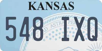 KS license plate 548IXQ