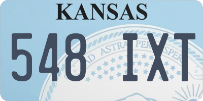 KS license plate 548IXT