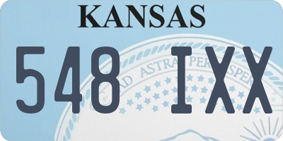 KS license plate 548IXX