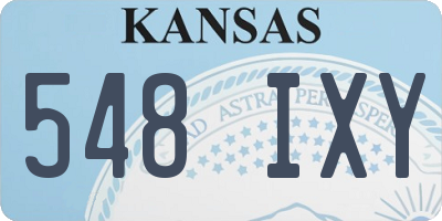 KS license plate 548IXY