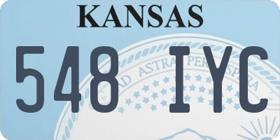 KS license plate 548IYC