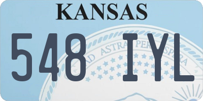 KS license plate 548IYL