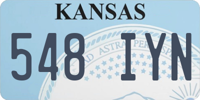 KS license plate 548IYN