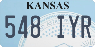 KS license plate 548IYR