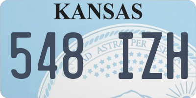KS license plate 548IZH