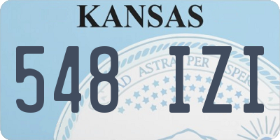 KS license plate 548IZI