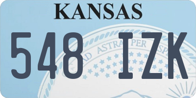 KS license plate 548IZK