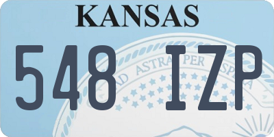KS license plate 548IZP