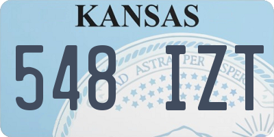 KS license plate 548IZT