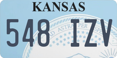 KS license plate 548IZV
