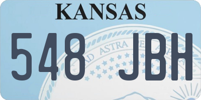 KS license plate 548JBH