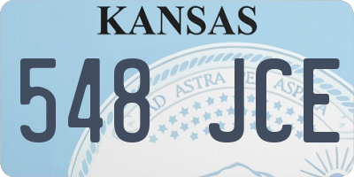 KS license plate 548JCE