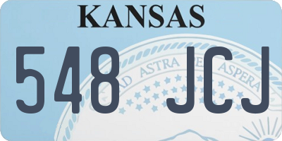 KS license plate 548JCJ