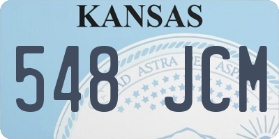 KS license plate 548JCM