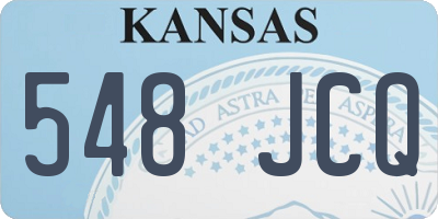 KS license plate 548JCQ