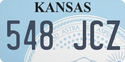 KS license plate 548JCZ