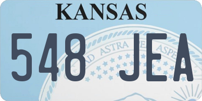 KS license plate 548JEA