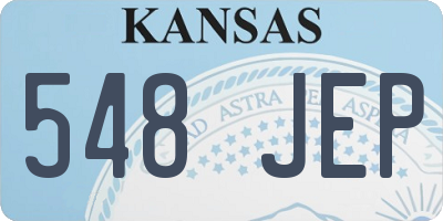KS license plate 548JEP