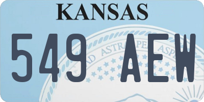KS license plate 549AEW