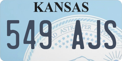 KS license plate 549AJS