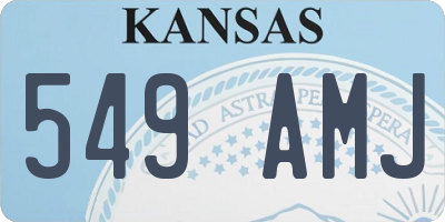 KS license plate 549AMJ