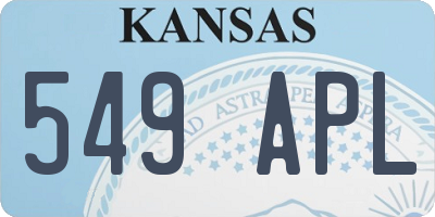 KS license plate 549APL
