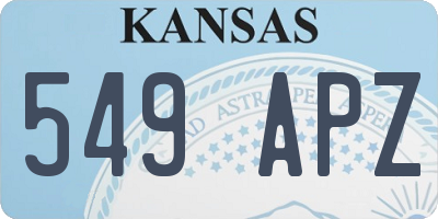 KS license plate 549APZ