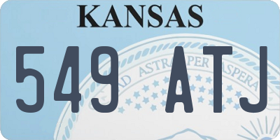 KS license plate 549ATJ