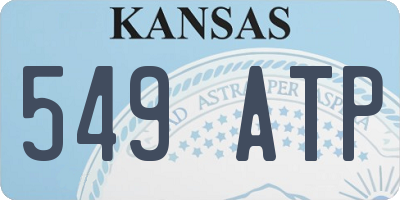 KS license plate 549ATP