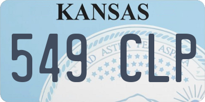 KS license plate 549CLP