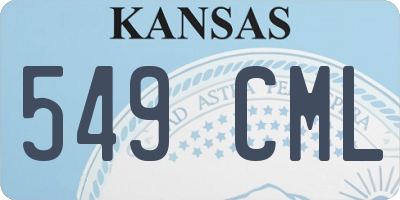 KS license plate 549CML