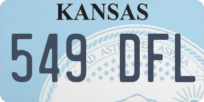 KS license plate 549DFL