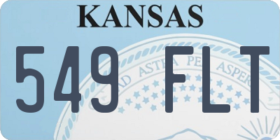 KS license plate 549FLT